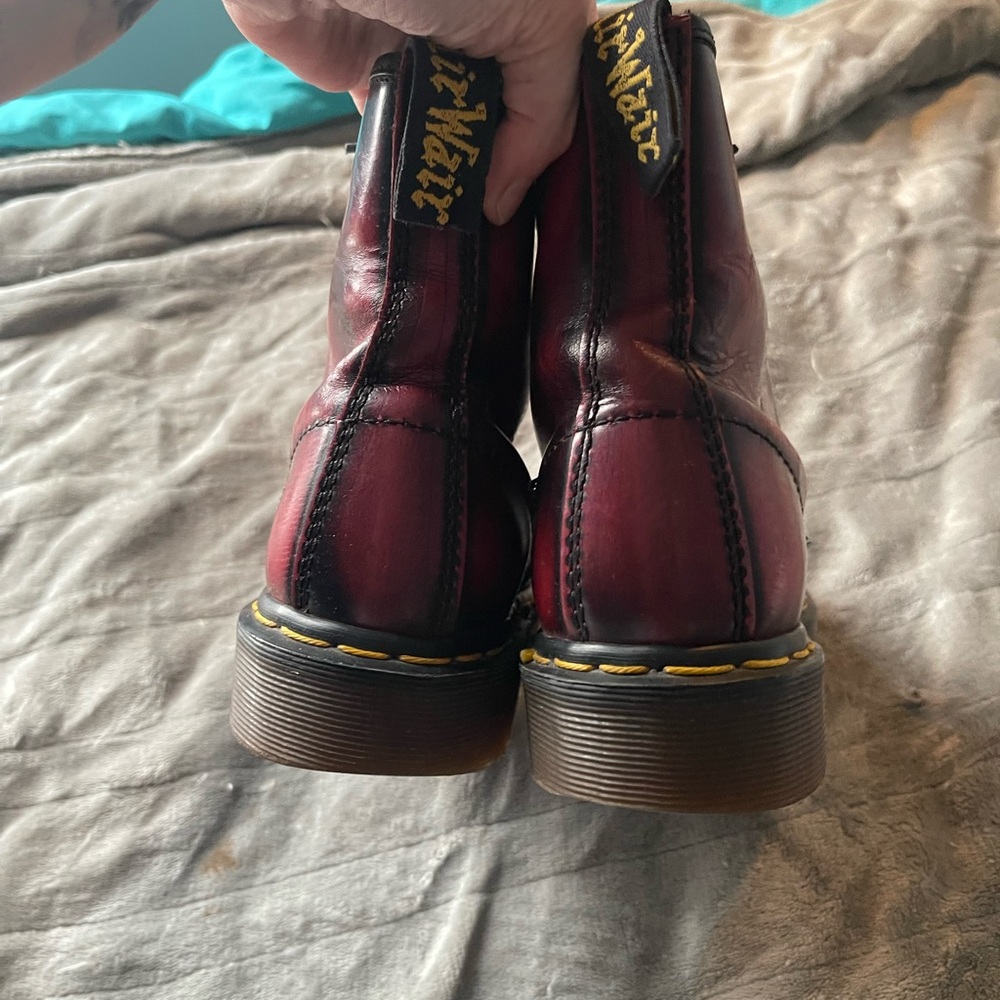 Dr. Martens Oxblood Combat Boots - Picture 6 of 7